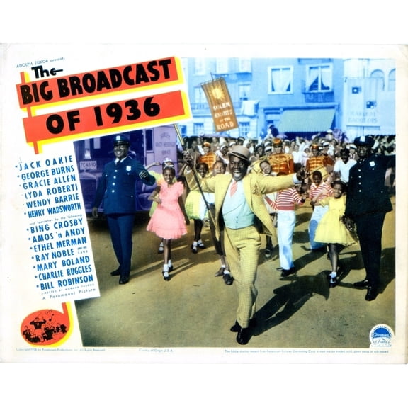 The Big Broadcast Of 1936 Lobbycard Bill Robinson (Front) 1935 Movie Poster Masterprint (28 x 22)