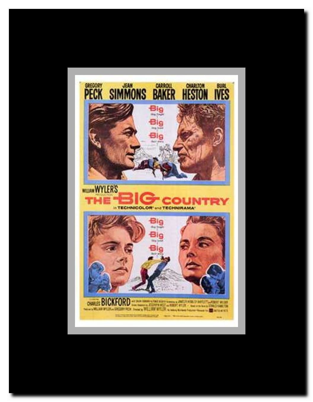 The Big Country Framed Movie Poster