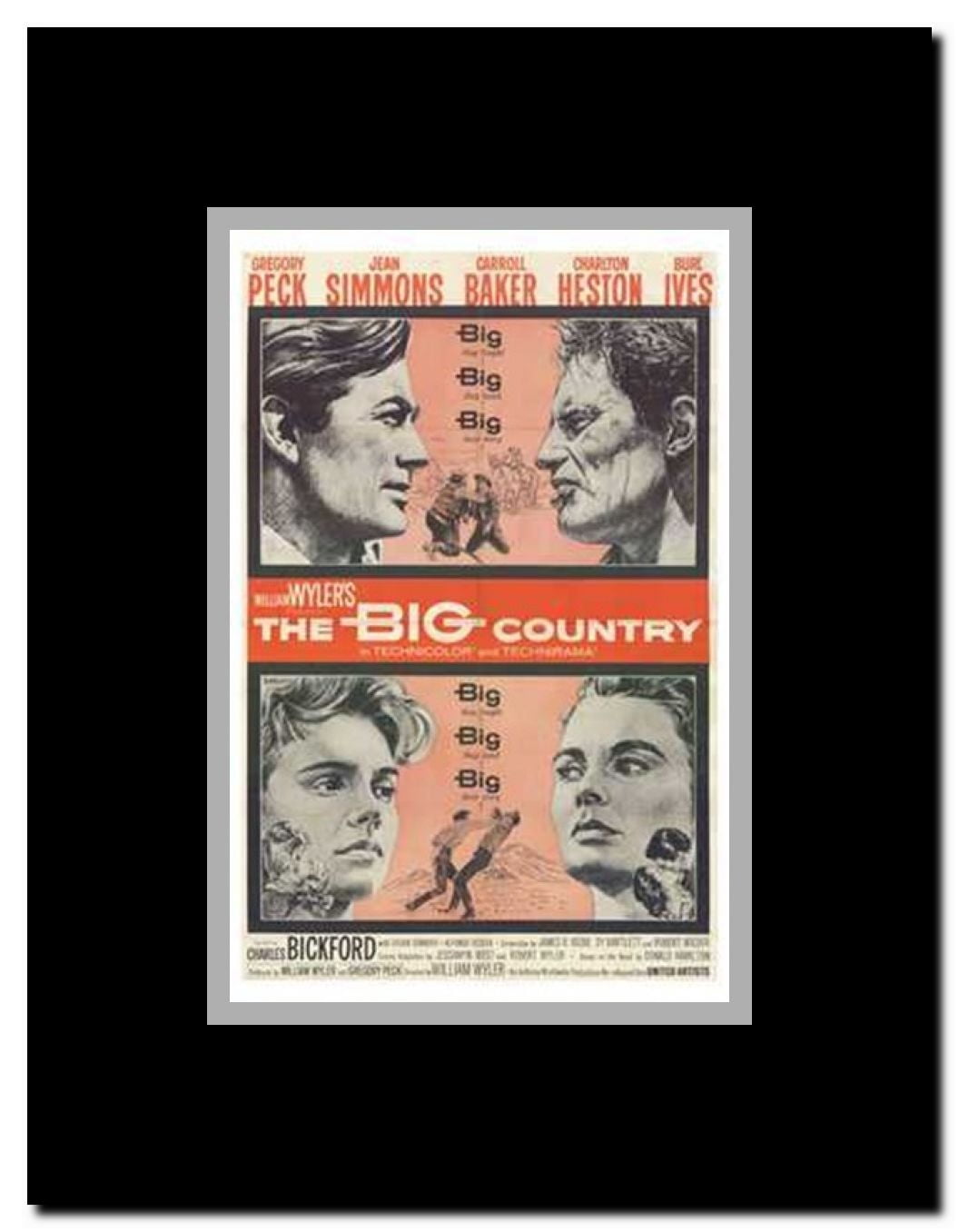 The Big Country Framed Movie Poster