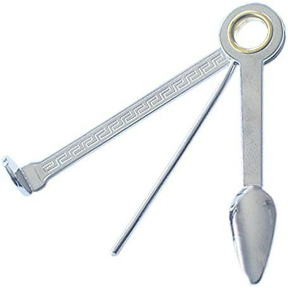 The Big Easy Pipe Accessories P844 3-Way Czech Pipe Tool-P844, Silver