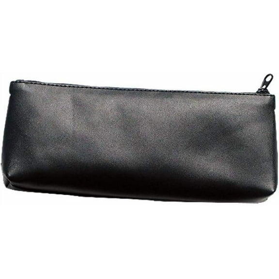 The Big Easy Tobacco Company Rectangular Zipper Pouch, Leather, Black