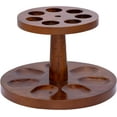 thumbnail image 1 of G3C1064LThe Big Easy Tobacco Accessories Round Pipe Stand, Walnut Finish, Simple, Elegant, Functional, Fits 7 Pipes, 1 of 4