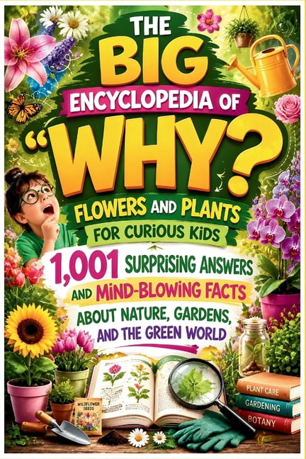 The 1,001 Whys Book The Big Encyclopedia of Why: Flowers and Plants for Curious Kids: 1,001 Surprising Answers and Mind-Blowing Facts About , Book 4, (Paperback)