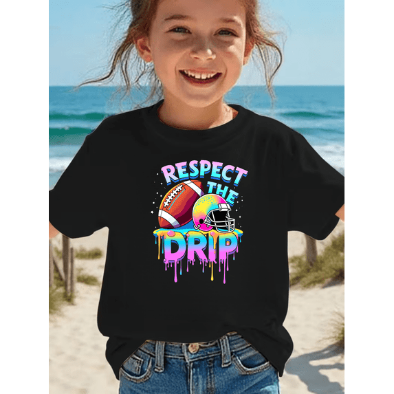 MAWOTEA The Big Game Football Themed Graphic T-shirts for Kids,Ideal Gift for Birthday,Size 4Year-11Year Old