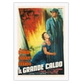thumbnail image 1 of The Big Heat (Il Grande Caldo) - Starring Glenn Ford & Gloria Grahame - Vintage Italian Film Movie Poster by Anselmo Ballester c.1953 - Fine Art Rolled Canvas Print 27in x 40in, 1 of 4
