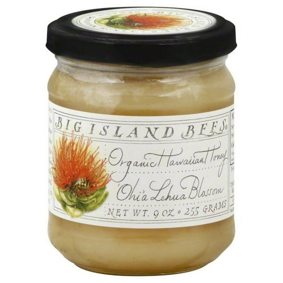Big Island Bees Honey Ohia Lehua, 9 oz Glass Jar