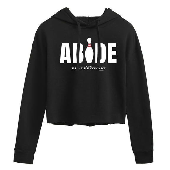 The Big Lebowski - Abide Bowling Pin - Juniors Cropped Pullover Hoodie