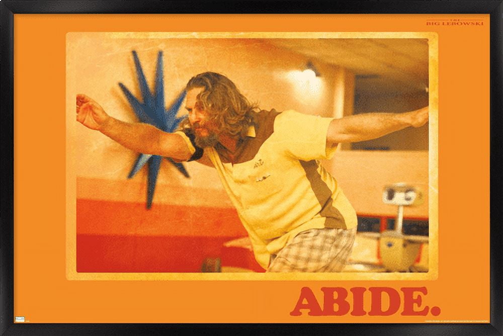 The Big Lebowski - Abide Wall Poster, 14.725" x 22.375", Framed