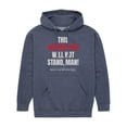 thumbnail image 1 of The Big Lebowski - Aggression Will Not Stand - Men's Pullover Hooded Fleece Sweatshirt, 1 of 6