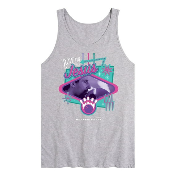 The Big Lebowski - Bowling With Jesus - Men's Jersey Tank Top