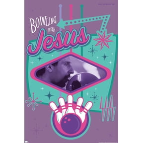 The Big Lebowski - Bowling with Jesus Wall Poster, 14.725" x 22.375"