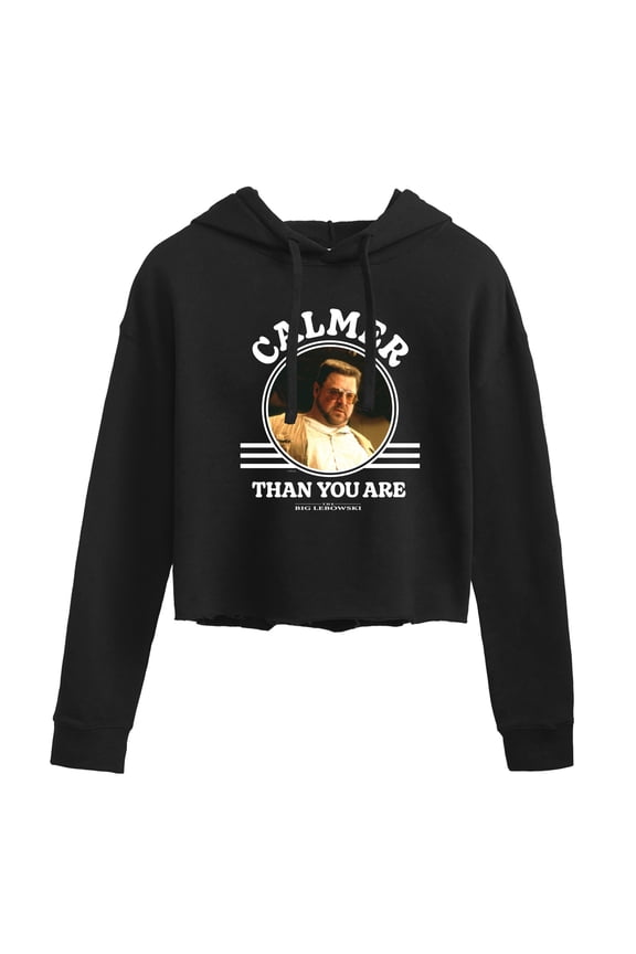 - Calmer Than You - Juniors Cropped Pullover Hoodie