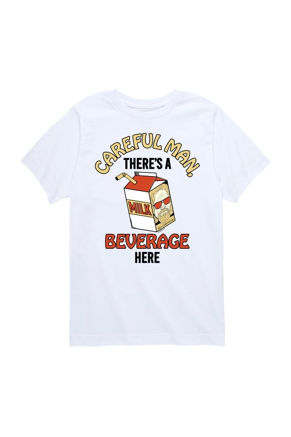 - Careful, There's A Beverage Here - Toddler & Youth Short Sleeve T-Shirt