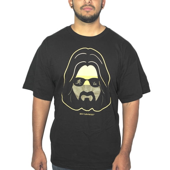 The Big Lebowski Dude Silhouette Scene Mens Black T-Shirt | S