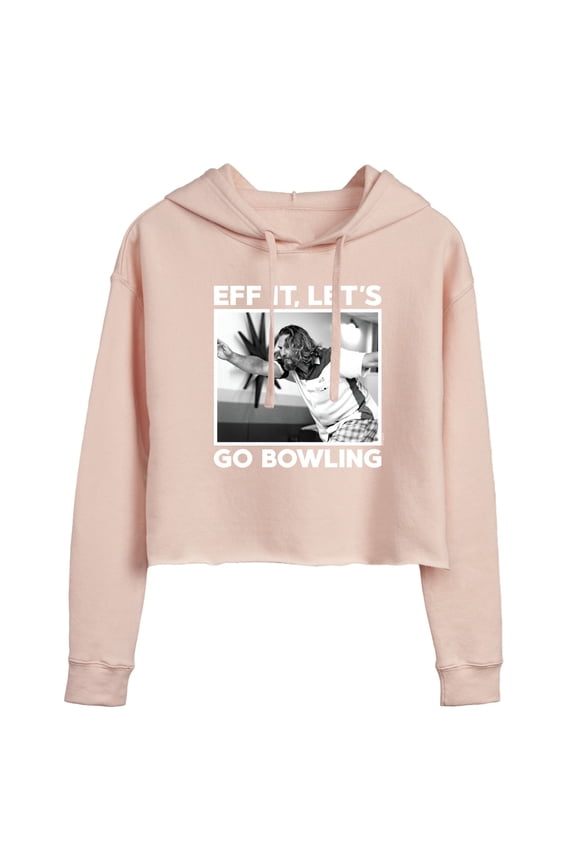 - Eff It, Let's Go Bowling - Juniors Cropped Pullover Hoodie