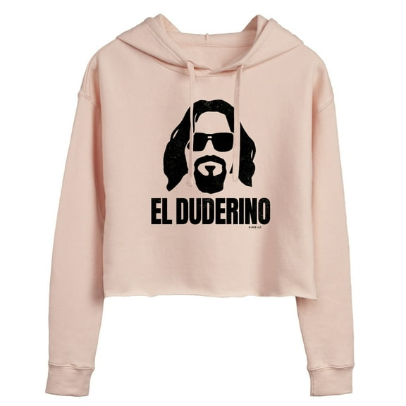 The Big Lebowski - El Duderino - Juniors Cropped Pullover Hoodie