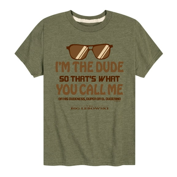 The Big Lebowski - I'm The Dude El Duderino - Toddler & Youth Short Sleeve Graphic T-Shirt