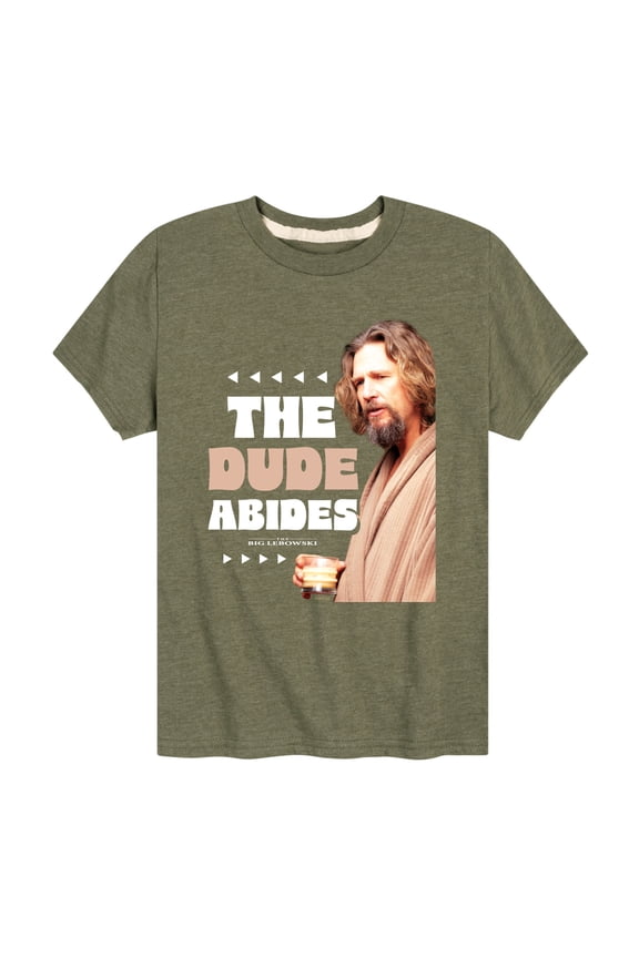 - In A Robe, Dude Abides - Toddler & Youth Short Sleeve T-Shirt