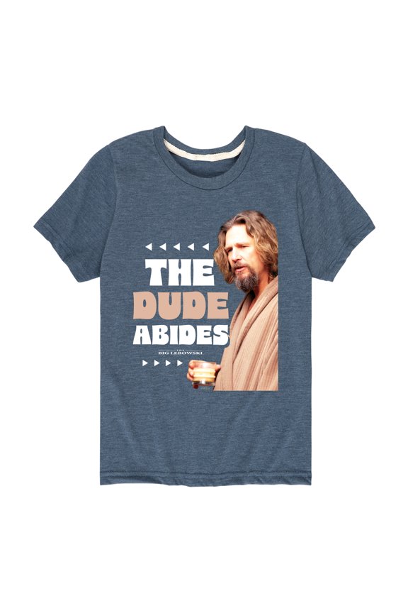 - In A Robe, Dude Abides - Toddler & Youth Short Sleeve T-Shirt
