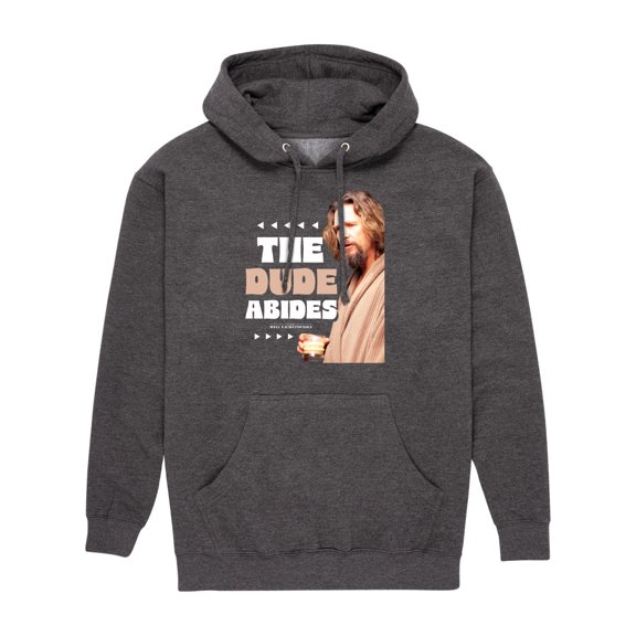 The Big Lebowski - In A Robe, The Dude Abides - Men's Pullover Hooded Fleece Sweatshirt