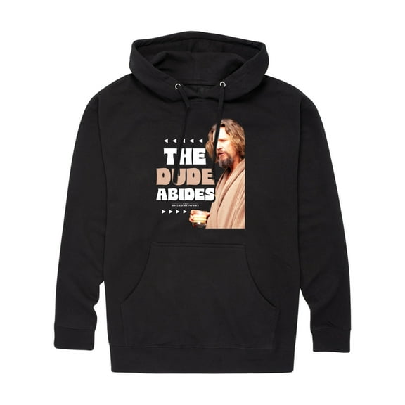 The Big Lebowski - In A Robe, The Dude Abides - Men's Pullover Hooded Fleece Sweatshirt