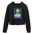 thumbnail image 1 of The Big Lebowski - In Dude We Trust - Juniors Cropped Pullover Hoodie, 1 of 5