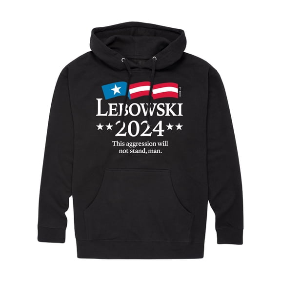 The Big Lebowski - Lebowski 2024 Presidential Candidate - Men's Pullover Hooded Fleece Sweatshirt