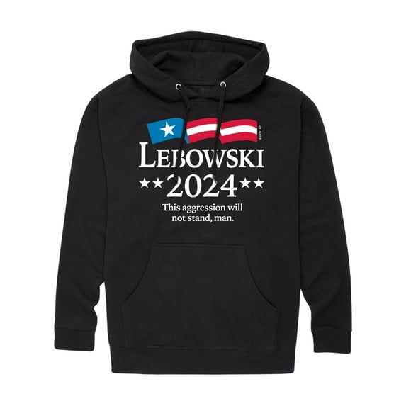 The Big Lebowski - Lebowski 2024 Presidential Candidate - Men's Pullover Hooded Fleece Sweatshirt