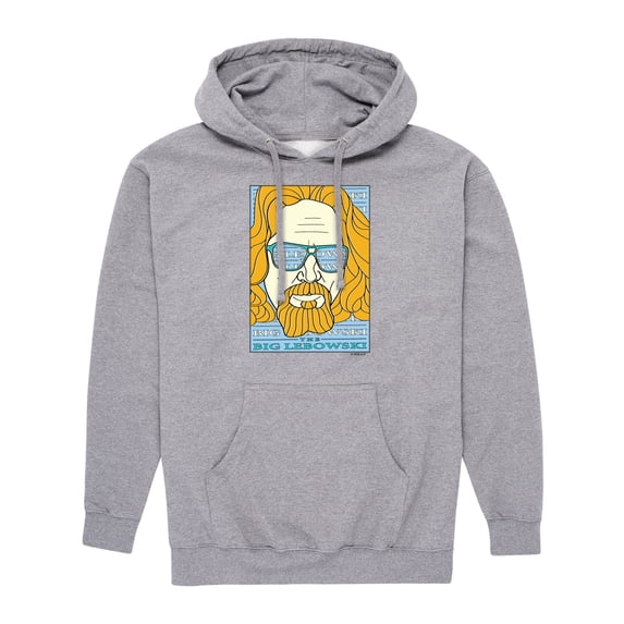 The Big Lebowski - Lebowski Rock & Roll Pop Art - Men's Pullover Hooded Fleece Sweatshirt