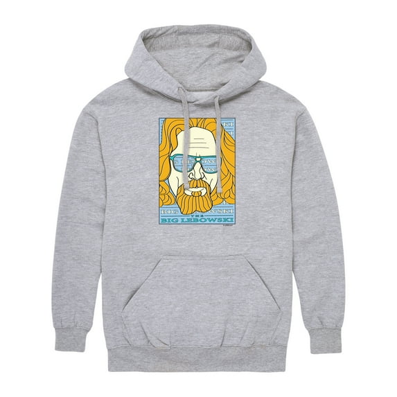 The Big Lebowski - Lebowski Rock & Roll Pop Art - Men's Pullover Hooded Fleece Sweatshirt