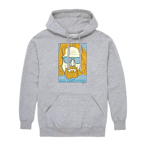 The Big Lebowski - Lebowski Rock & Roll Pop Art - Men's Pullover Hooded Fleece Sweatshirt