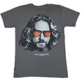 thumbnail image 1 of The Big Lebowski Mens T-Shirt  - The Dude With Red Design Glasses Image (Small), 1 of 1