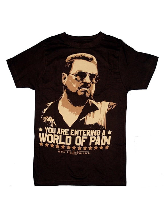 The Big Lebowski Mens T-Shirt World Of Pain Ripple Junction The Dude