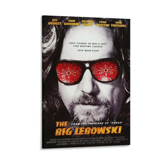 The Big Lebowski Movie Poster (89) Posters Wall Art Painting Canvas Gift Living Room Prints Bedroom Decor Poster Artworks 16x24inch(40x60cm)
