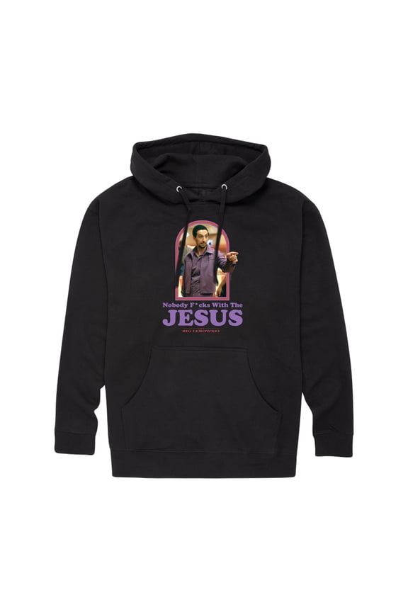 - Nobody F*s With Jesus - Men's Pullover Hooded Fleece Sweatshirt