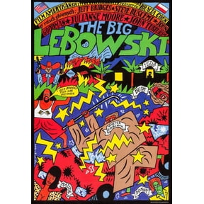 The Big Lebowski Poster 24in x 36in Art Poster 24x36 Multi-Color Square Adults Z Posters
