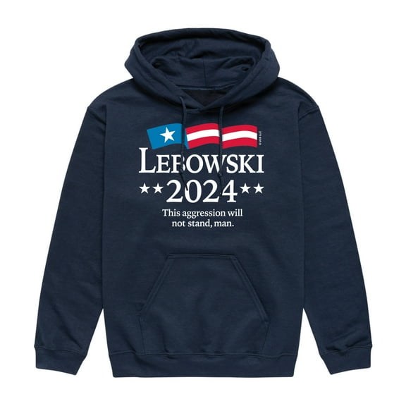 The Big Lebowski - Presidential Candidate Lebowski 2024 - Men's Pullover Hooded Fleece Sweatshirt