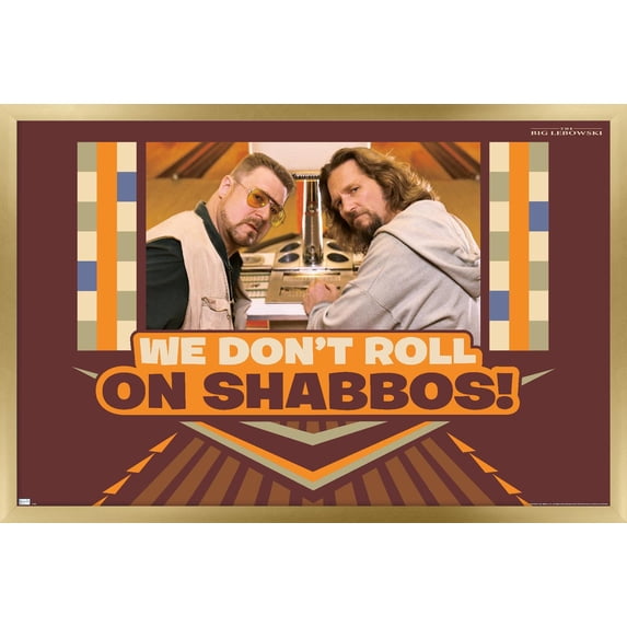 The Big Lebowski - Shabbos Wall Poster, 14.725" x 22.375", Framed