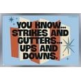 thumbnail image 1 of The Big Lebowski - Strikes and Gutters Wall Poster, 22.375" x 34", Framed, 1 of 3