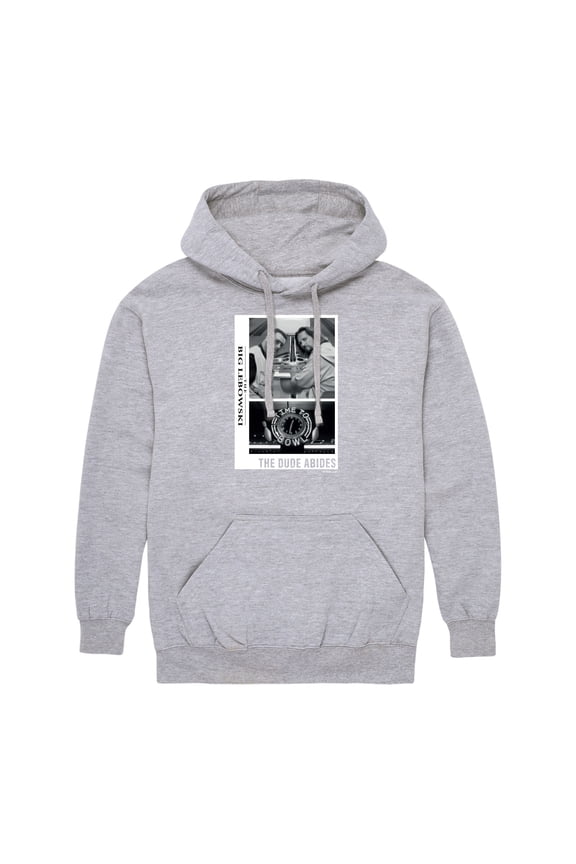 - The Dude Abides; Time To Bowl - Men's Pullover Hooded Fleece Sweatshirt