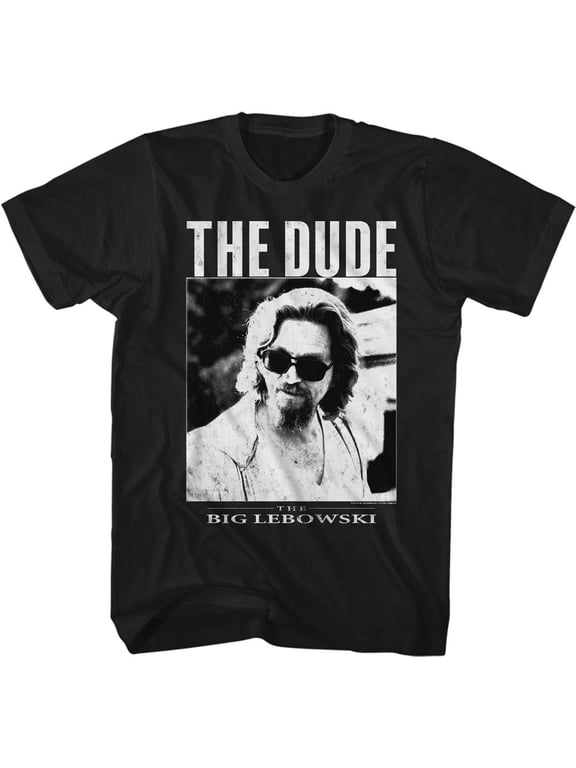 The Big Lebowski The Dude Black Adult T-Shirt
