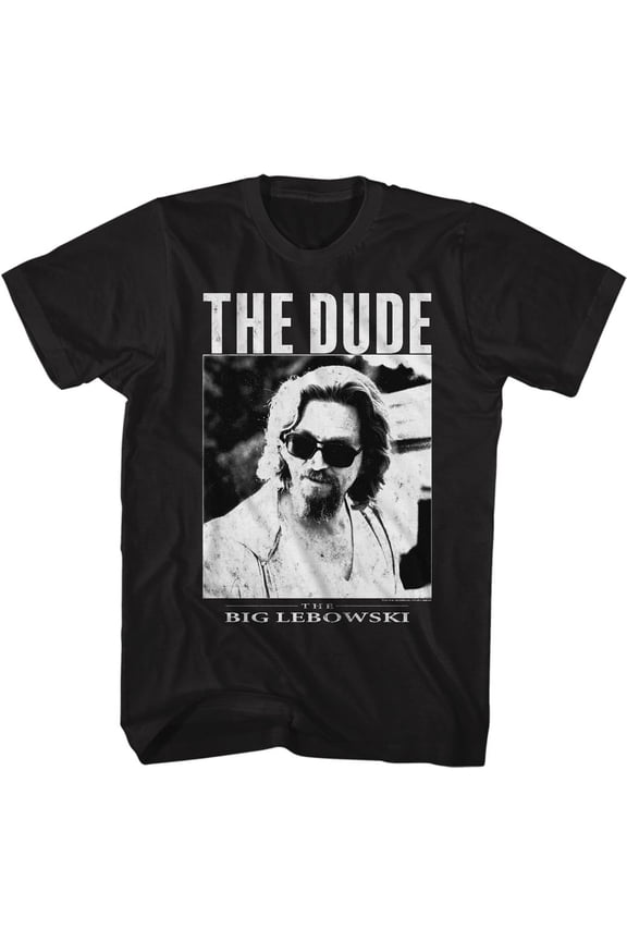 The Big Lebowski The Dude Black Adult T-Shirt