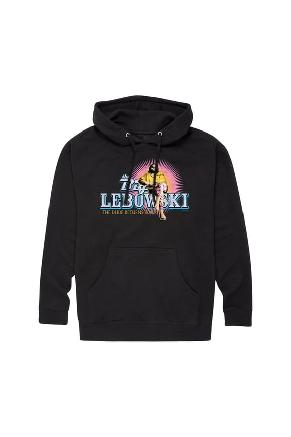 - The Dude Returns Tour - Men's Pullover Hooded Fleece Sweatshirt