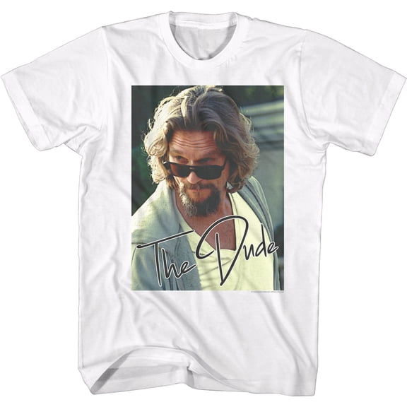 The Big Lebowski The Dude White Adult T-Shirt