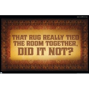 The Big Lebowski - The Rug Wall Poster, 14.725" x 22.375"
