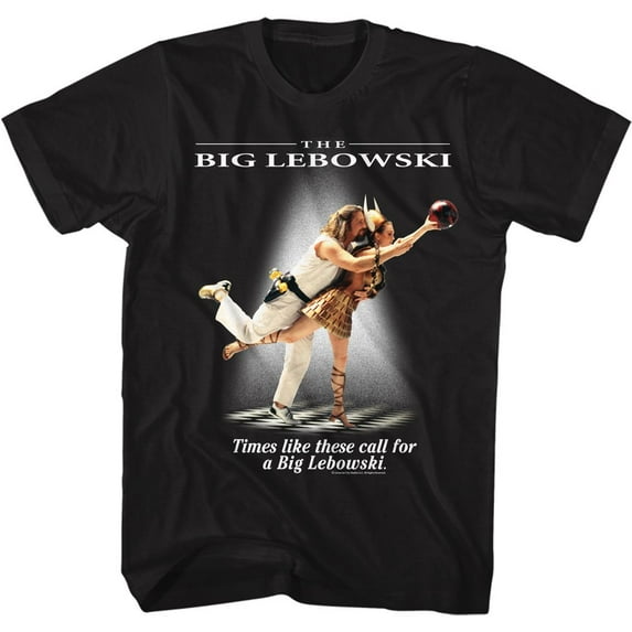 The Big Lebowski Times Like These Black Adult T-Shirt 5Xl