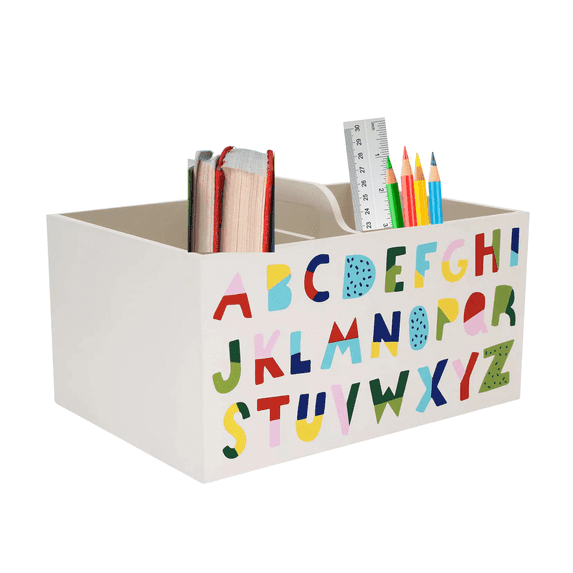 Maison Storage Caddy for Adult, Kids Alphabet Storage