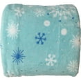 thumbnail image 1 of The Big One Oversized Blue Foil Snowflake Microplush Throw Blanket - 5ft x 6ft, 1 of 5