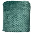 thumbnail image 1 of The Big One Oversized Green Chevron Microplush Throw Blanket - 5ft x 6ft, 1 of 2