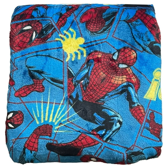 Oversized Marvel Spider-Man Plush Throw Blanket, Spiderman 5ft x 6ft